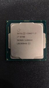 CPU インテル Intel Core I7-8700 プロセッサー 中古 動作未確認 ジャンク品 - A382