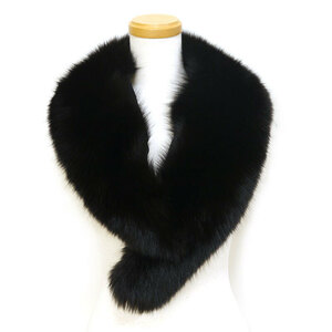  fake fur tippet collar to coil fox manner black black party Japanese clothes 