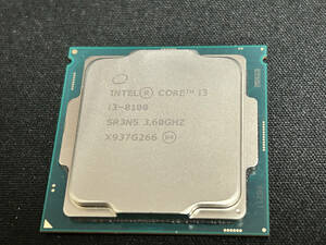 中古・動作品 CPU Core i3-8100 4コア 3.6GHz SR3N5 LGA1151