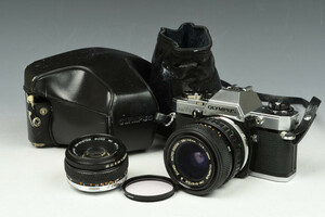 【TO】OLYMPUS オリンパス OM10 OM-SYSTEM S ZUIKO AUTO-ZOOM 28-48㎜ 1:4 / MC AUTO-S 1:1.8 f=50mm 現状品 中古 一眼レフ フィルムカメラ