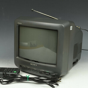 【TO】SONY ソニー TRINITRON COLOR TV トリニトロン カラー テレビ KV-10DS1 10型 電源コード リモコン付 通電確認済 現状品 ブラウン管 の画像1