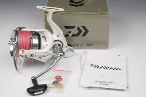 【TO】DAIWA ダイワ 17 WINDSURF 35 細糸 ウインドサーフ スピニングリール 元箱 説明書付き 現状品 中古 