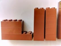 LEGO レゴ 基本ブロック　茶色1×2、1×4、1×6、1×8、2×2、2×4、2×6　 計25個セット_画像3