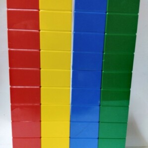 レゴデュプロ  基本ブロック 4色 赤、黄色、青、緑 2×2 各10個、2×4 各5個 計60個セットの画像8
