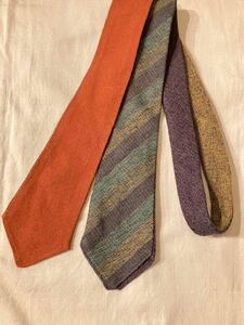 イギリス古着60s tie vintage tie 英国ヴィンテージ　ネクタイvintage wool tie 4 フェイスタイウールタイ ウールネクタイMV997