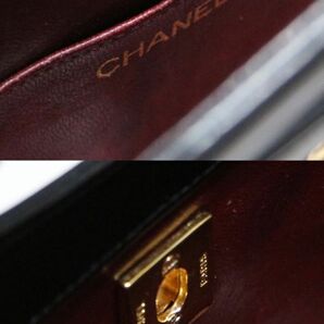 良品 ◆超レア◆ Vintage CHANEL シャネル ココマーク CC ロゴ ターンロック マトラッセ レザー ハンドバッグ チェーンショルダー 正規品の画像10