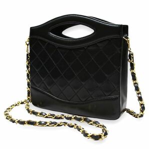 良品 ◆超レア◆ Vintage CHANEL シャネル ココマーク CC ロゴ ターンロック マトラッセ レザー ハンドバッグ チェーンショルダー 正規品の画像3