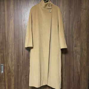 MaxMara マックスマーラ ロングコート キャメル スタンドカラー バージンウール イタリア製