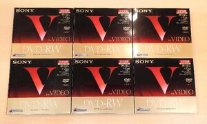 新品 未開封 6枚セット「SONY DVD‐RW ビデオ用 繰り返し 120分 2倍速 10DMW120GX」