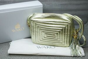 極美品 アヌック ショルダーバッグ シャンパンゴールド 和光 anouk WAKO