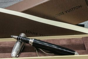 極美品 ルイヴィトン N76402 ボールペン ドックラッカー ロジウム キャップ ブラック×シルバーカラー LOUIS VUITTON