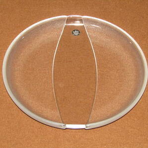 【ローゼンタール ガラス製プレート 径２１cm ドイツ製】未使用品の画像1