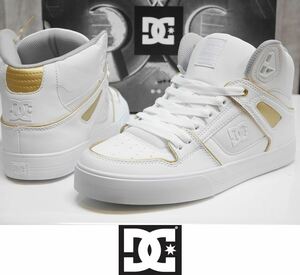 【新品】正規品 24 DC SHOES PURE HIGH-TOP WC SE SN - 28.5 WHITE/GOLD(WG1) スニーカー ハイカット