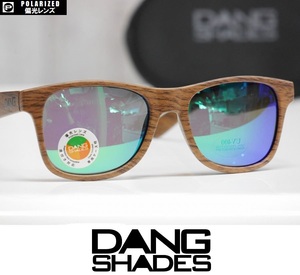 【新品】DANG SHADES LOCO サングラス 偏光レンズ Wood Matte / Green Mirror Polarized 正規品 vidg00298-1