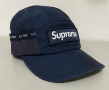 送料230円〜 ほぼ未使用品 SUPREME シュプリーム 2023 F/W 23AW Mesh Pocket Camp Cap/BOXロゴ キャンプキャップ size フリー_画像3