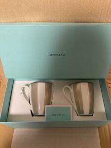 ティファニー パラジウム　マグカップ　２個　TIFFANY ブルーボックス