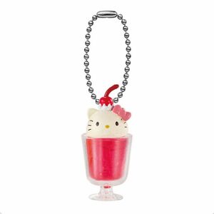 SANRIO CAFE ミニチュアチャーム クリームソーダ ハローキティ ストラップ