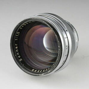 Carl Zeiss Sonnar 50mm F1.5 コンタックス Cマウント カールツァイス ゾナー コンタックス Contax 5cm #321の画像1