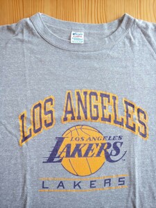 80s 90s USA made Toriko tag T-shirt Vintage TEE Champion Champion ... Los Angeles Ray The Cars LAKERS America old clothes 