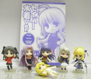 ねんどろいどぷち fate/stay night 開封品 遠坂凛 サクラ イリヤ ライダー 寝巻き 台座欠品 ジャンク ZERO 水着セイバー7種セット