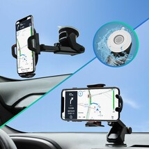 スマホホルダー 車載 吸盤 スマホ スタンド カーホルダー iPhone_画像3