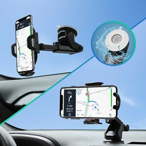 スマホホルダー 車載 吸盤 スマホ スタンド カーホルダー iPhoneの画像3