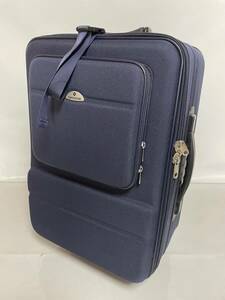 【Y685】サムソナイト/Samsonite/キャリーケース/トランク/ビジネスバッグ/トラベルバッグ/ネイビー/2輪キャリーケース/現状品