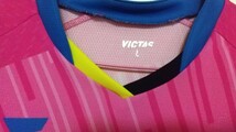 卓球ユニフォーム＊ゲームシャツ＊VICTAS＊ピンク＊サイズＬ_画像3