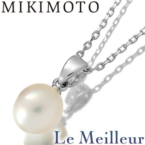 ミキモト ネックレス アコヤ真珠 7.1mm WGK14 MIKIMOTO 中古 プレラブド 返品OK