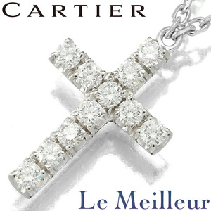 カルティエ シンボル ネックレス クロスネックレス ダイヤモンド 750 Cartier 中古 プレラブド 返品OK