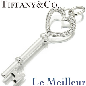 Tiffany Heart Keypen Pentant Top Diamond 750 Tiffany &amp; Co. использовал Prelabudo return OK