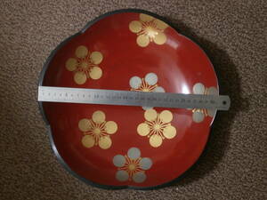 金塗り　銀塗り　漆　鉢（お盆）　/ 　直径３１Cm