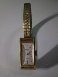  antique HAROX 18K lady's wristwatch / hand winding operation goods / cover, frame, dragon head, face, needle ~~ gold / belt ....~~ gold 