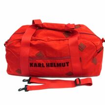 定価2万8000円●Karl Helmut カールヘルム ボストン バッグ 旅行 ダッフル 2way 斜め掛け メンズ レディース 大容量 正規品 1円スタート_画像1