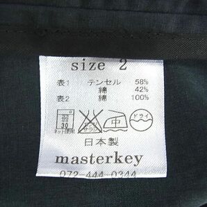 ■masterkey マスターキー テーラードジャケット テンセル素材 春夏物 メンズ 1円スタートの画像5