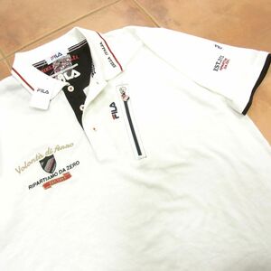 新品◆FILA フィラ ポケット付 半袖 アクティブポロシャツ LLサイズ メンズ 春夏物 ゴルフにも 1円スタート