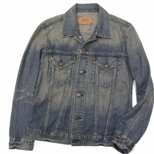 ☆LEVI’S リーバイス ジージャン 70599 デニムジャケット Gジャン 3rd トラッカージャケット USED加工 1円スタート