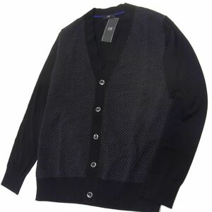  new goods *23 district HOMME knitted cardigan jacket knitting pattern ( stock ) Onward . mountain men's Golf 1 jpy start 