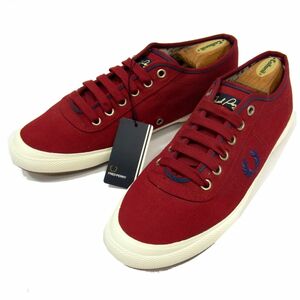  new goods *FRED PERRY canvas sneakers men's shoes B3193850 Fred Perry Logo embroidery 1 jpy start 