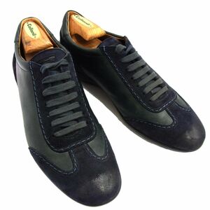 *MORESCHI leak ski leather sneakers shoes Italy made men's 1 jpy start 