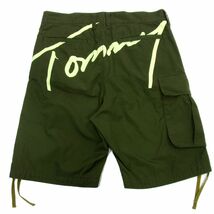 美品■TOMMY HILFIGER カーゴハーフパンツ ビッグロゴ メンズ 夏物 トミーヒルフィガー 1円スタート_画像1