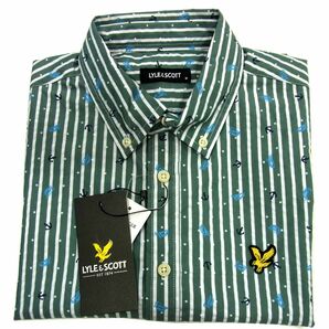 新品■LYLE&SCOTT ボタンダウン 半袖シャツ 夏物 ライル&スコット メンズ 1円スタートの画像1