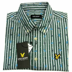 新品■LYLE&SCOTT ボタンダウン 半袖シャツ 夏物 ライル&スコット メンズ 1円スタート