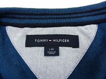 美品◆TOMMY HILFIGER トミーヒルフィガー セーター Vネック コットンニット メンズ 1円スタート_画像6