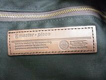 ◆master-piece マスターピース トートバッグ レザー切替 大きめサイズ 日本製 メンズ 1円スタート_画像6