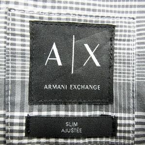◇ARMANI EXCHANGE SLIM AJU STEE 長袖 チェックシャツ メンズ アルマーニ エクスチェンジ 人気モデル 1円スタートの画像8