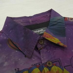 ☆Desigual デシグアル 長袖シャツ メンズ デザインシャツ 春物 1円スタートの画像4