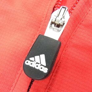 ☆adidas アディダス ジップジャケット ブルゾン ゴルフに メンズ 春物 レッド 1円スタートの画像7