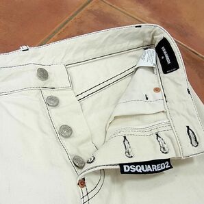 美品 定価105,600円◇Dsquared2 SEXY MERCURY JEAN S71LB0736 ホワイトデニム ジーンズ ディースクエアード メンズ イタリア製 1円スタートの画像3