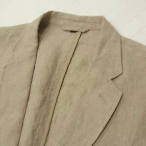 新品☆MUJI 無印良品 フレンチリネンテーラード ジャケット大きめサイズ XL 麻100％ 春物 メンズの画像4